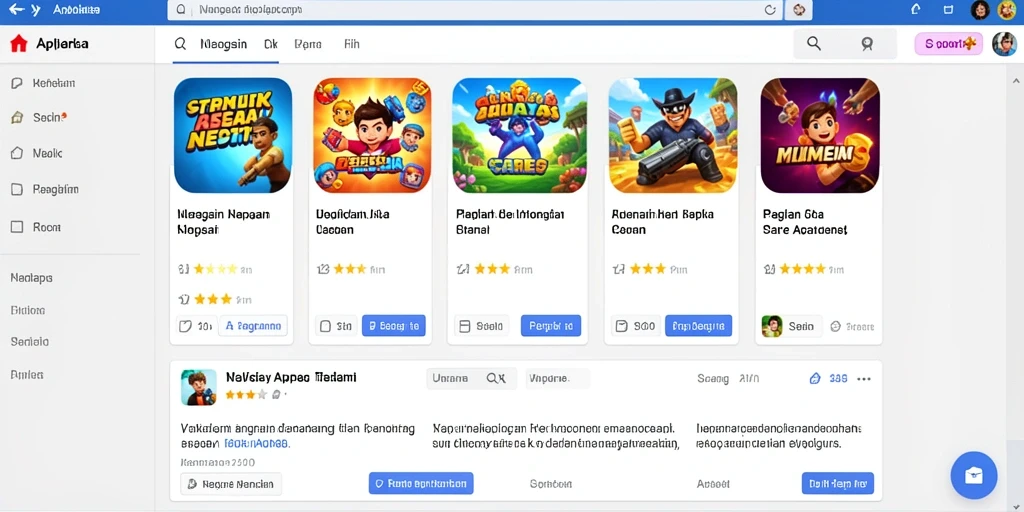 Screenshot menampilkan antarmuka permainan yang menarik.