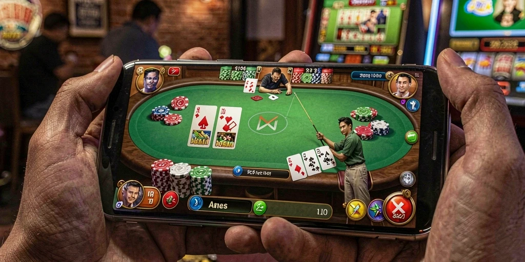 Karakter utama dalam PREMAN69 yang penuh semangat.