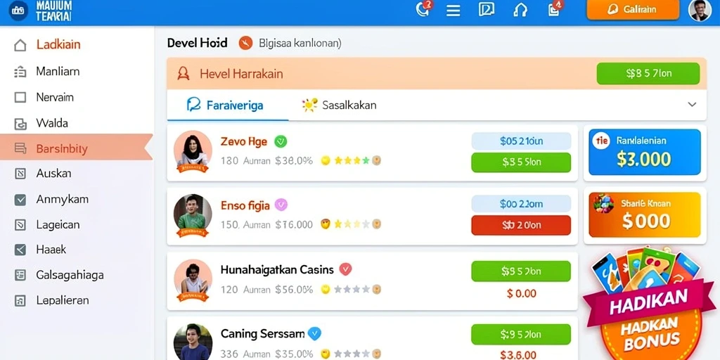 Tampilan antarmuka yang intuitif dan mudah dinavigasi.